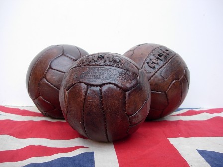image for Antique leather soccer balls