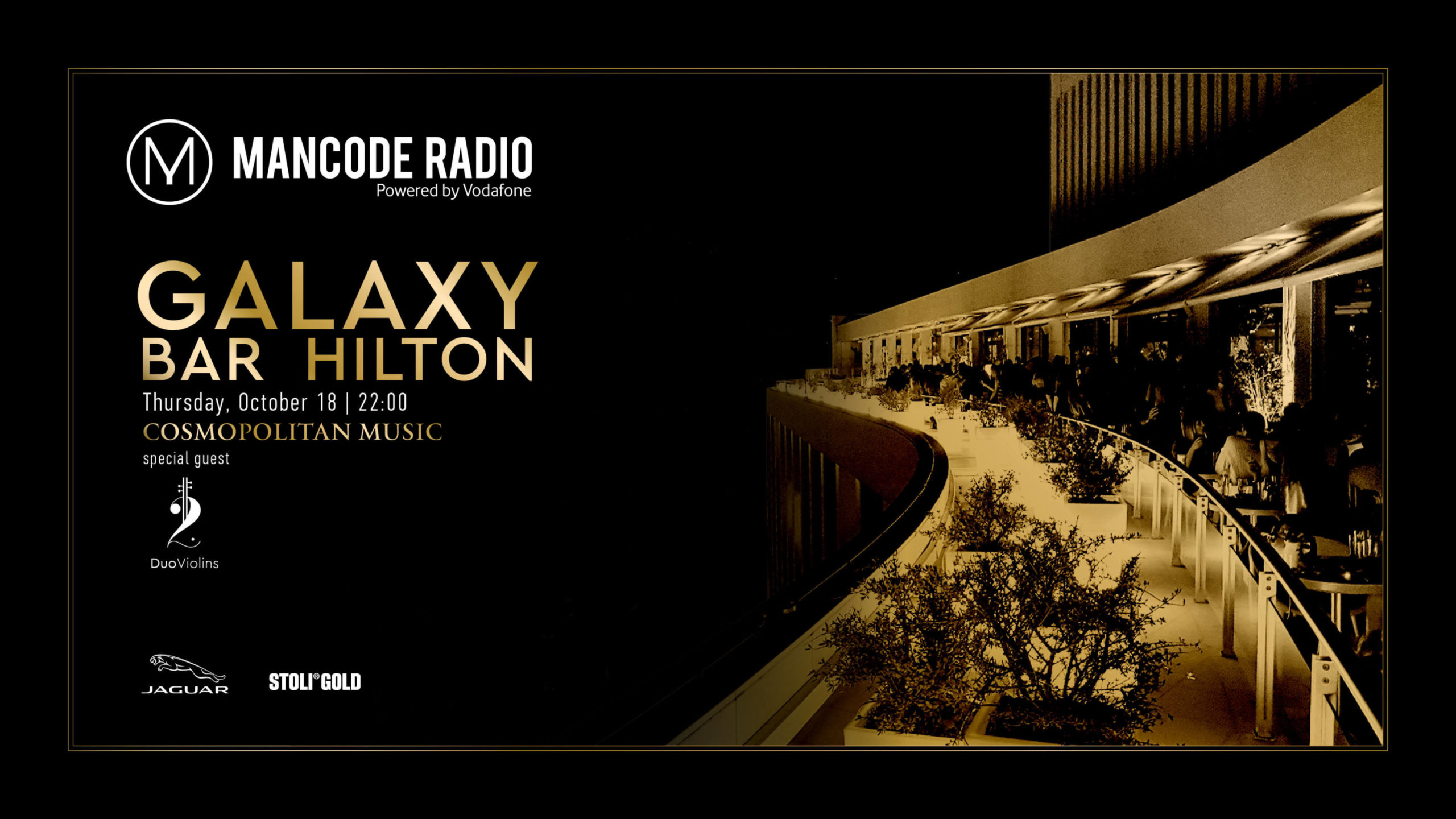 image for MANCODE Radio Nights 18/10 at Galaxy Bar Hilton Athens