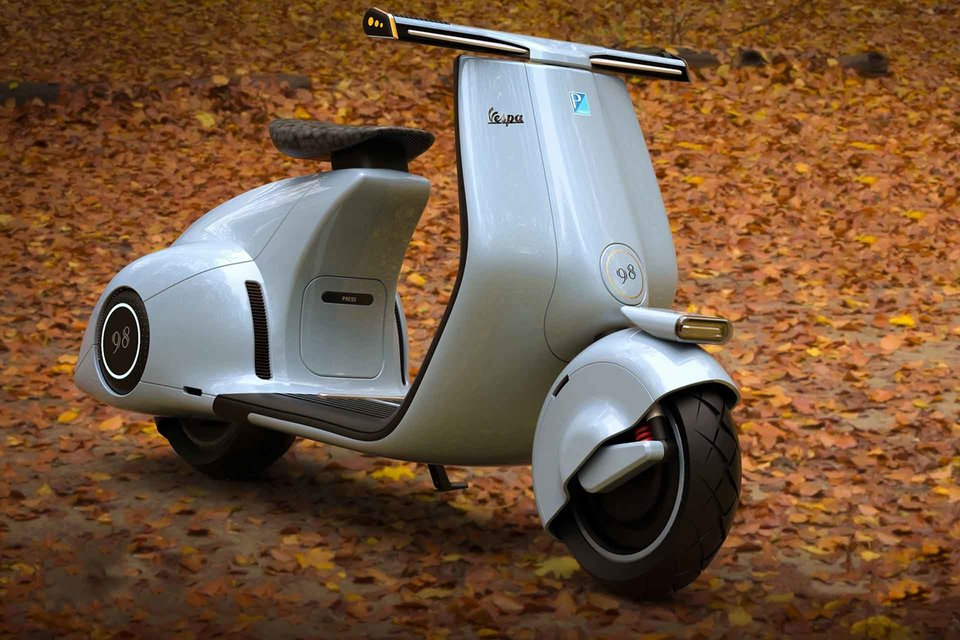 image for A modern recreation of the original Vespa