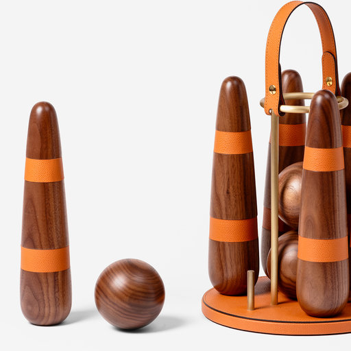 image for Wooden bowling set