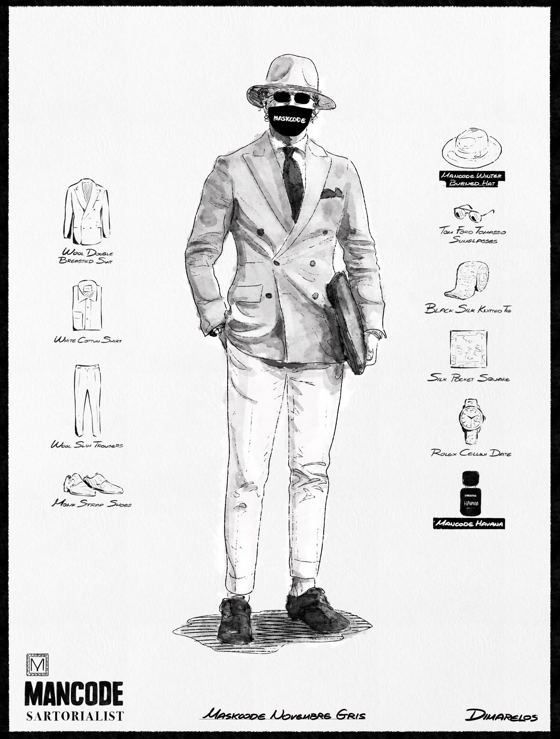 image for MANCODE Style | Maskcode Novembre Gris