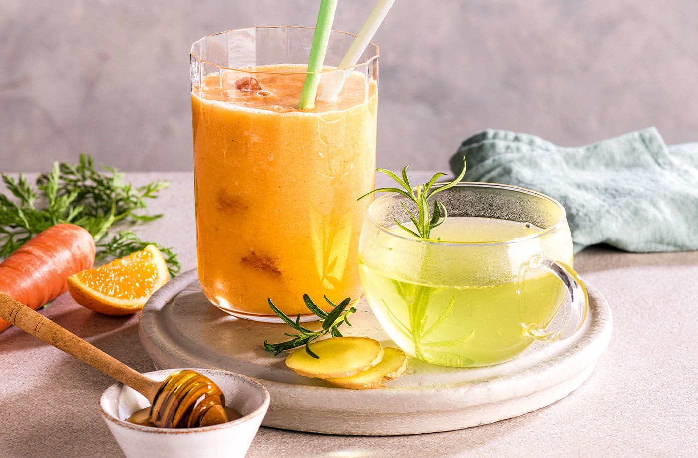 image for Smoothie με κεφίρ, καρότο & ginger